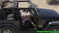 Jeep Sex von Drohne gefilmt