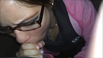 Cute Milf With Glasses Giving A Blowjob