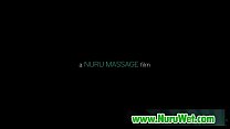 Gorgeous babe gives a Nuru massage 11