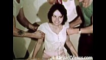Винтажная эротика 1970-х - девушка с волосатой киской занимается сексом - счастливый день секса