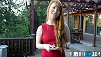 PropertySex - Agente immobiliare hot redhead esegue favori sessuali