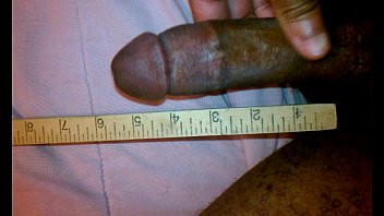 Showing off my long black dick
