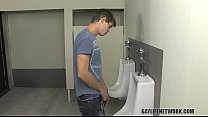 Twink is Caught Looking at Cock in Bathroom