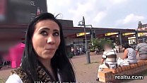 Stellar czech girl is seduced in the shopping centre and drilled in pov