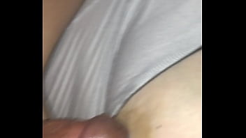 White girl drains black cock on her huge tits