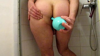 anal wash with a vaginal pear