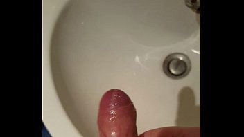 Me masturbating in sink