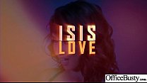 Круглую девушку с большими сиськами (Isis Love) шпилят в офисе, клип-26