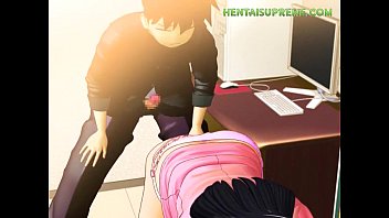 HentaiSupreme.COM - Hentai Mädchen kaum fähig, diesen Schwanz in Muschi zu nehmen