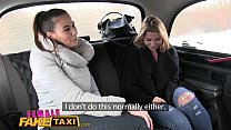 Female Fake Taxi Худые сексуальные чешские лесбиянки с отличными сиськами развлекаются страпоном в такси