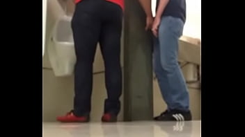 Pulling the cock in public toilets