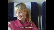 Чешские улицы блондинка в поезде