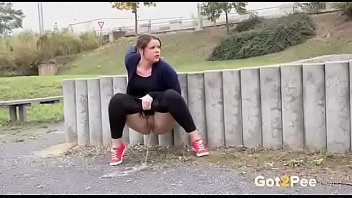 Piss in public place