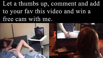 Webcam and cumshot while watching my ass