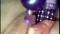 Gf records playing with new toy and cums hard