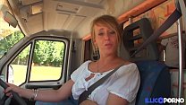 Cecilia fucks two fans in her camper van [Full Video]