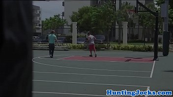Sporty stud assfucked after basketball