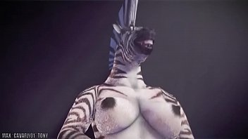 Созерцание секса зебры