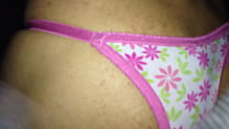Giving in cineporno with Noemy's pink thong panties 02 Agosto 2016.MOV