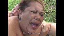 Granny fat sesso all'aperto - MuyGordas.com