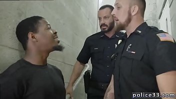 Naked black cop gay first time Fucking the white cop with some