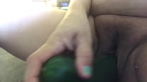 Wife Playing with Cucumber