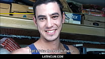 Drei schwule Latino-Amateure treffen auf Suck & Fuck For Cash