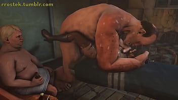 Lulu baisée dur dans l'animation porno monstre 3D