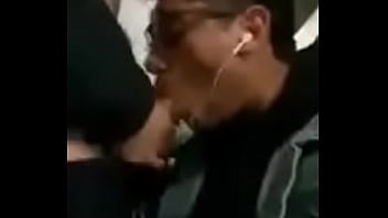 Sucking cock in the subway