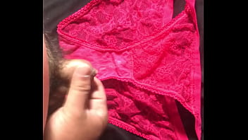 Shot on the original red high-branched lace panties super sexy