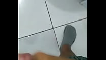 Friend sent me video cumming in the bathroom (2)