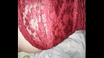 Little slut in red dress nails my cock