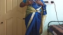 des indian horny cheating tamil telugu kannada malayalam hindi wife vanitha wear a blue color sareeshowing big boobs and shaved pussy press hard boobs press nip rubbingpussyマスターベーション