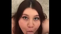 Cute Bumble Chick On Her Knees Cock Worshiping