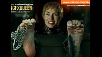 Cersei Lannister plante des pieds chatouillant Lena Headey