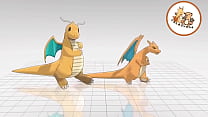 The Same Charizard & Dragonite Video Dancing With Differents Songs