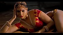 Индийский экзотический обнаженный танец