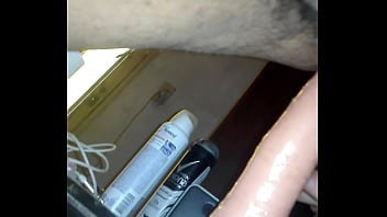 Fucking my ass with my new dildo for the first time.