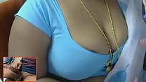Huge boob aunty cam show
