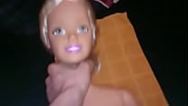 Boneca barbie sendo fodida