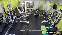 Young Slut Fucks Stranger In Gym For Cash In Front Of Angry BF