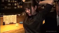 Momo Ichinose in bar