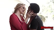 Goddess Julia Ann stuffing pussy with young BBC