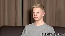 Twink rubio Alex Silvers entrevista y corrida de masturbación