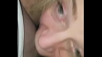 Nasty, filthy, snotty hardcore blowjob while very spangled
