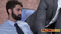 Bearded stud likes fat dong sliding deep into his ass