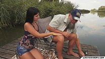 pescare con il nonno