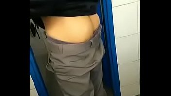 Horny young gets what he deserves in the bathroom