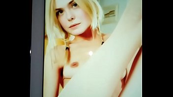 My first tribute to Elle Fanning - Cumshot in her ass and pussy