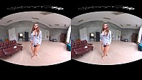 Russisches Teenie neckt mit ihrem perfekten Körper in einem exklusiven UHD-VR-Video